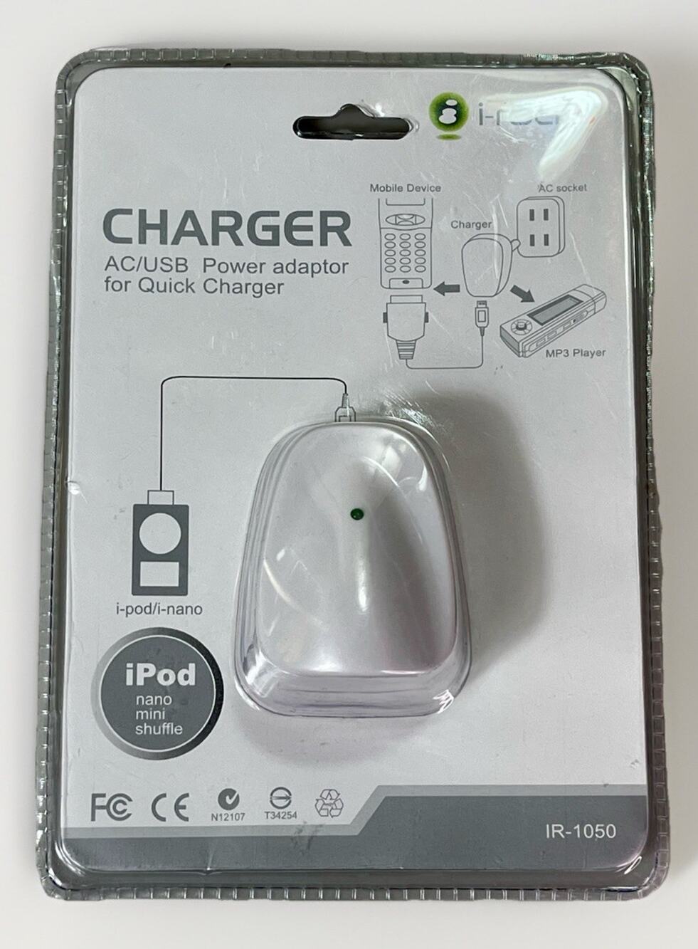 IRocks AC to USB Power Adapter for iPod/MP3 Player (IR-1050)